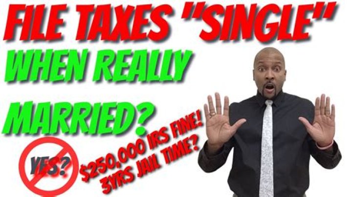 Can you file single if you are married IRS?