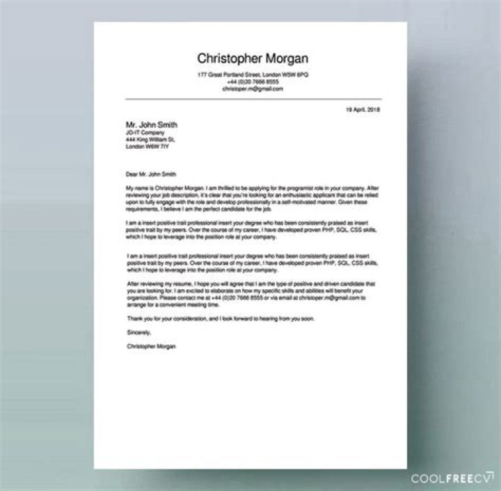 How do I write a cover letter for a job?
