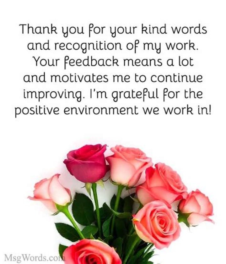 How do you say thank you for recognition?