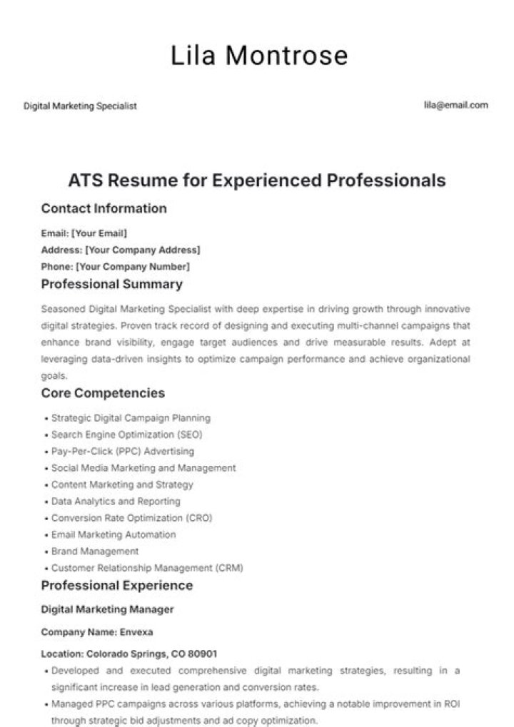 Is there a perfect resume?