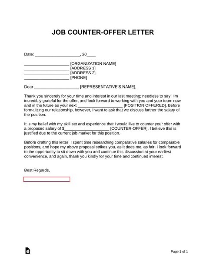 Should you counter a counter offer job?