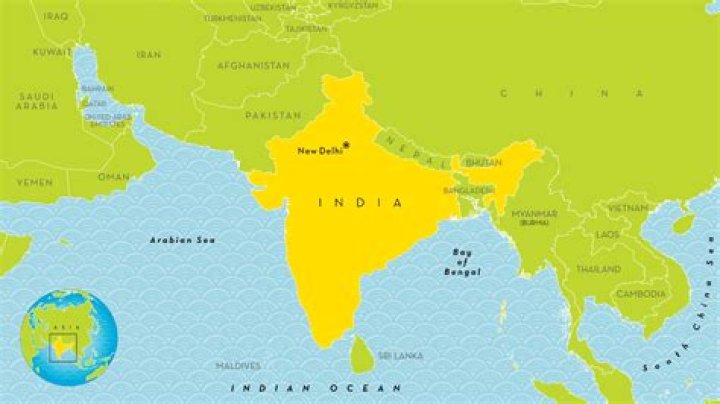 What continent is India on?