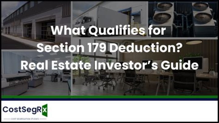 What equipment qualifies for Section 179 deduction?