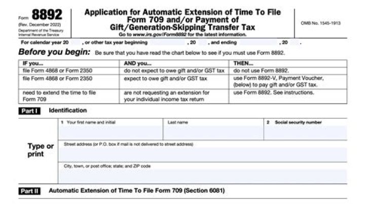 What is a 8892 tax form?