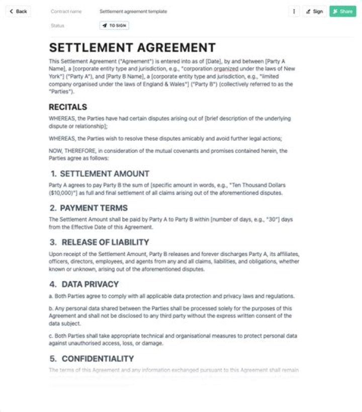 What is extended settlement contract?