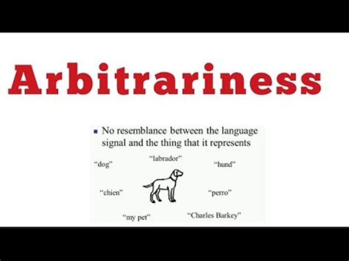 What is the arbitrariness of the sign?