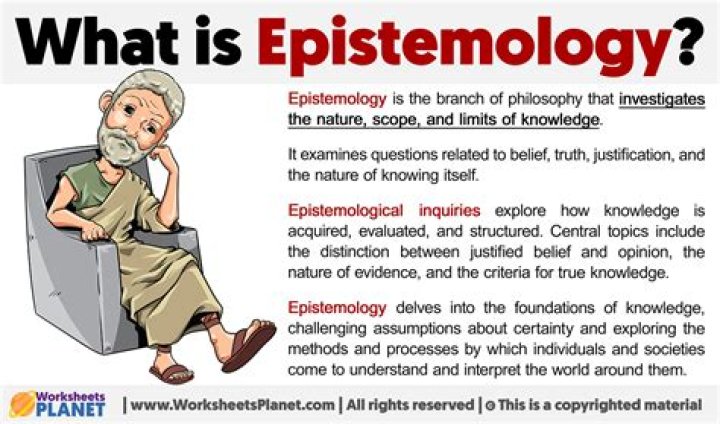 What is the meaning of epistemology in philosophy?