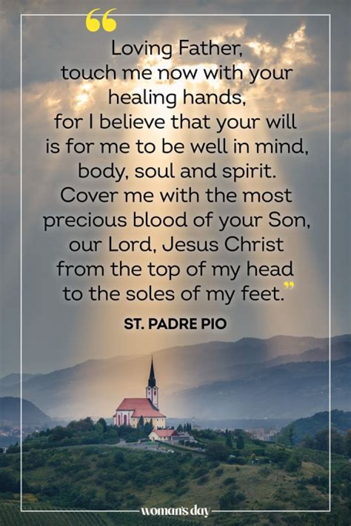 What is the prayer for the sick?