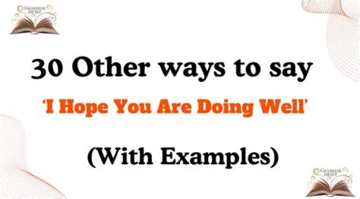 What to reply for Hope you are doing well?