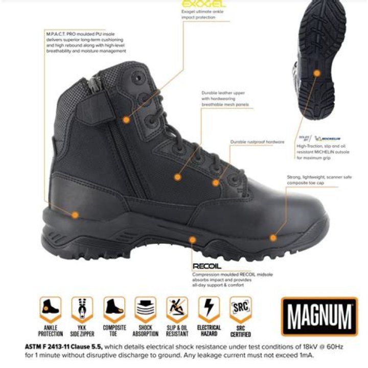Who makes Magnum work boots?