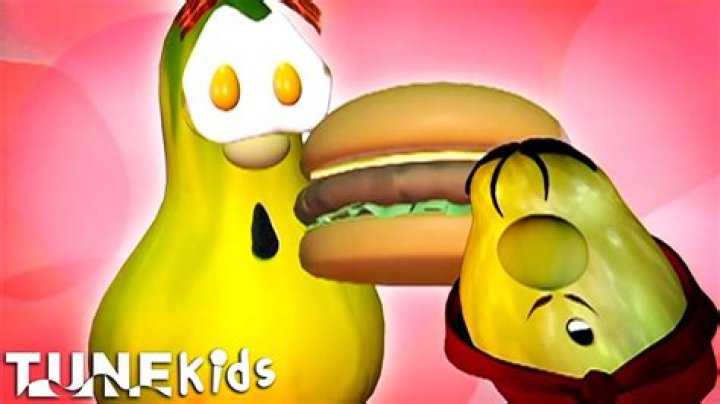 Who sings the cheeseburger song in VeggieTales?